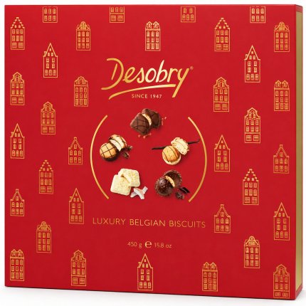 Desobry Luxury Belgian Biscuits – Луксозна селекция белгийски бисквити 450 г