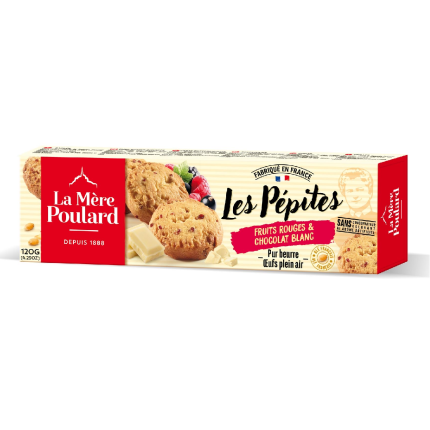 La Mère Poulard Les Pépites Red Fruits & White Chocolate – 120 г