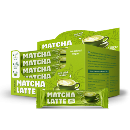 Matcha Latte Instant Sticks – 20 броя